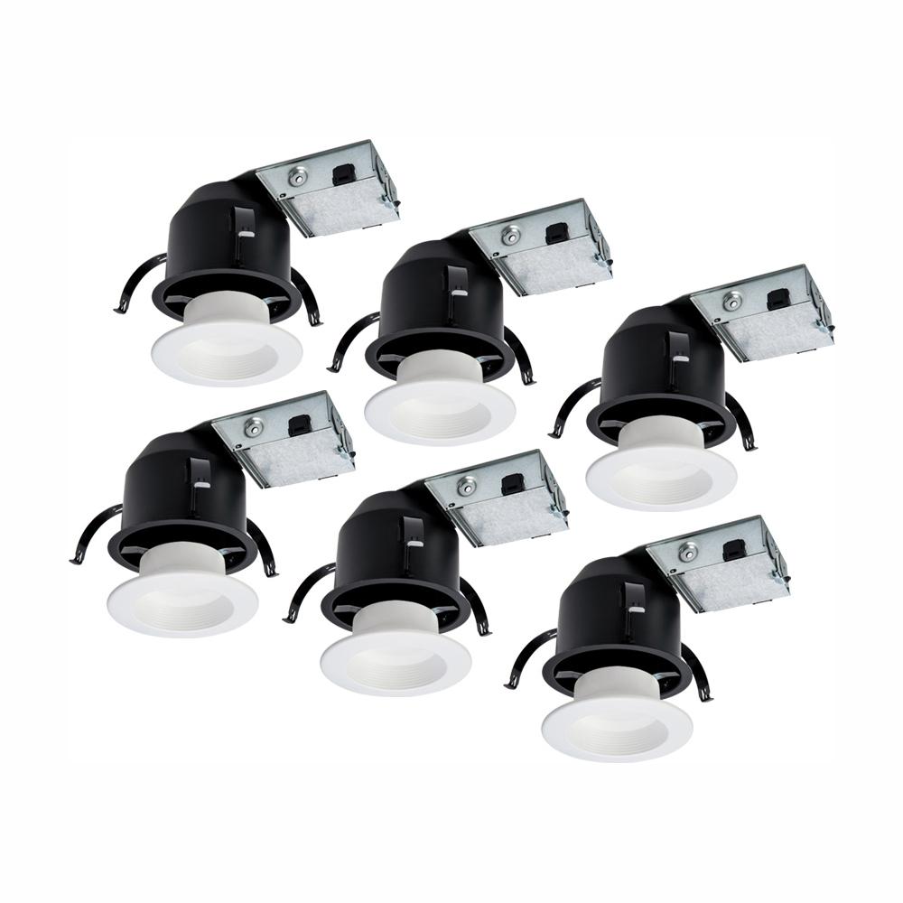 Halo Rl 4 In Ultra Shallow Remodel Ceiling Housing And Dimmable White Integrated Led Recessed Light Kit T24 Rated 6 Pack Halo Rl 4 In Ultra Shallow Remodel Ceiling Housing And Dimmable White Integrated Led Recessed Light Kit T24 Rated 6 Pack