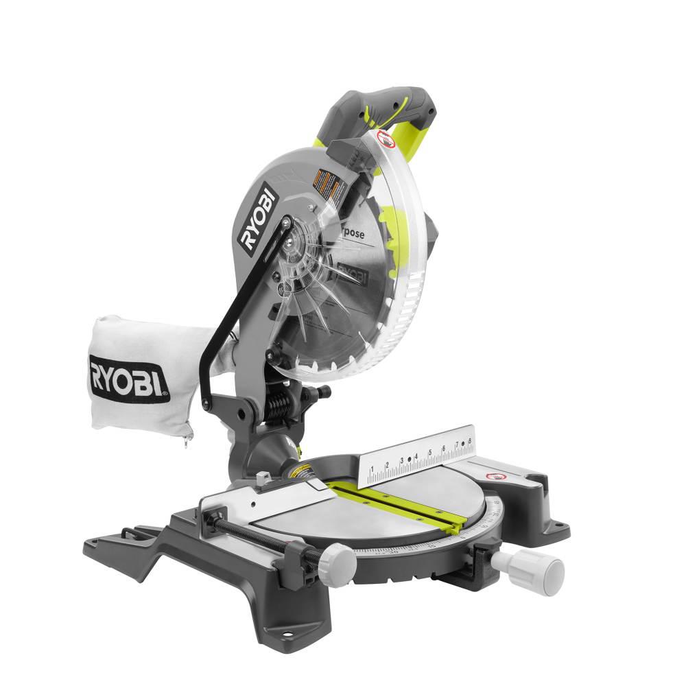 Ryobi 10 In Compound Miter Saw With Led Ts1346 The Home Depot