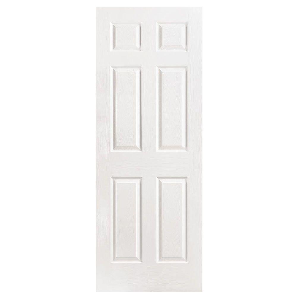 Masonite 32 in. x 96 in. 6-Panel Left-Handed Hollow-Core Textured