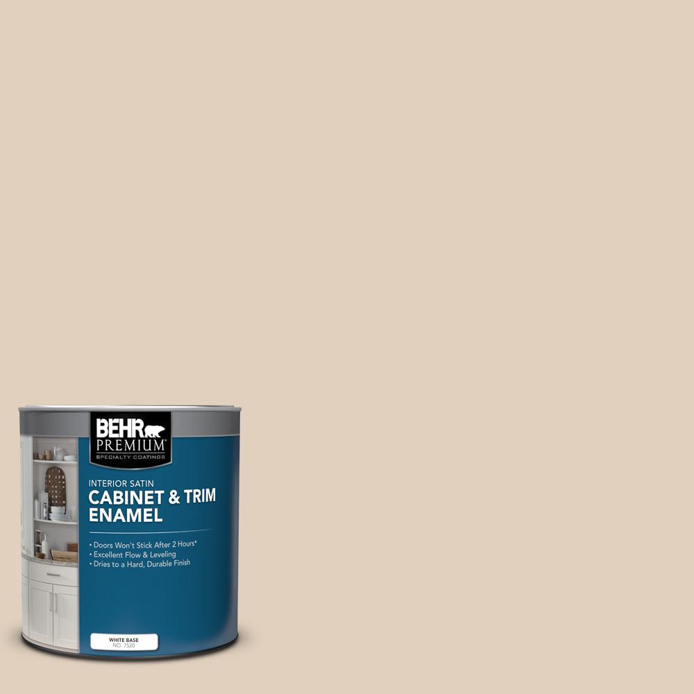 BEHR PREMIUM 1 qt. N2402 Adobe Sand Satin Enamel