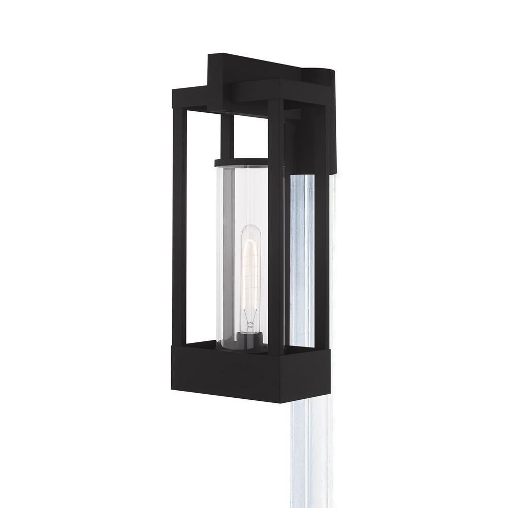 Livex Lighting Delancey Medium 1 Light Black Outdoor Post Top Livex Lighting Delancey Medium 1 Light Black Outdoor Post Top Lantern