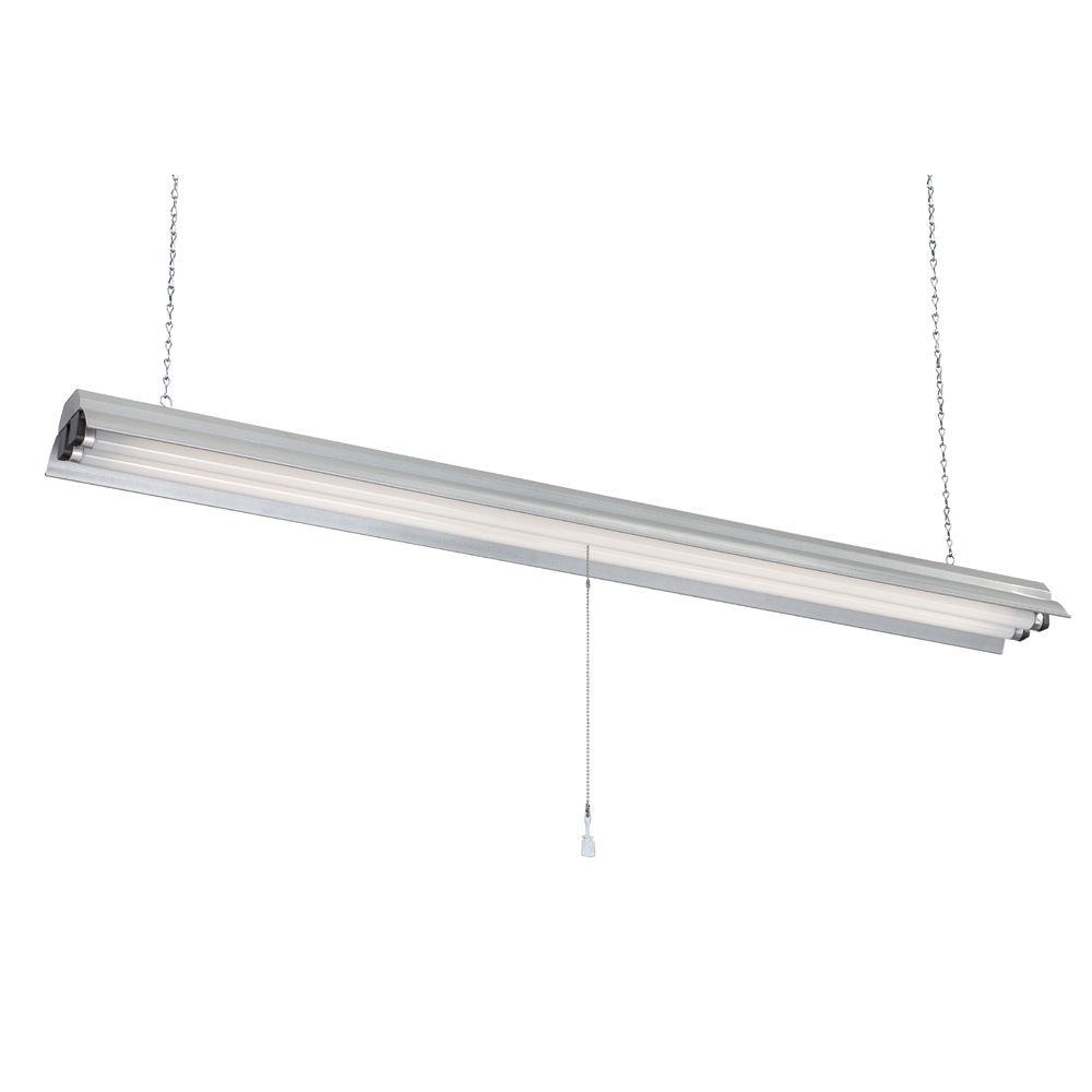 No Bulbs Included Lights Commercial Lighting The Home Depot 2 Light 48 In Gray Textured Fluorescent