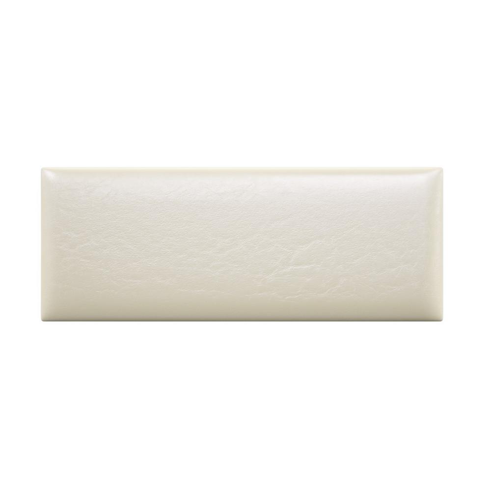 Vant Leatherette Cream White Twin King Upholstered Headboards Accent