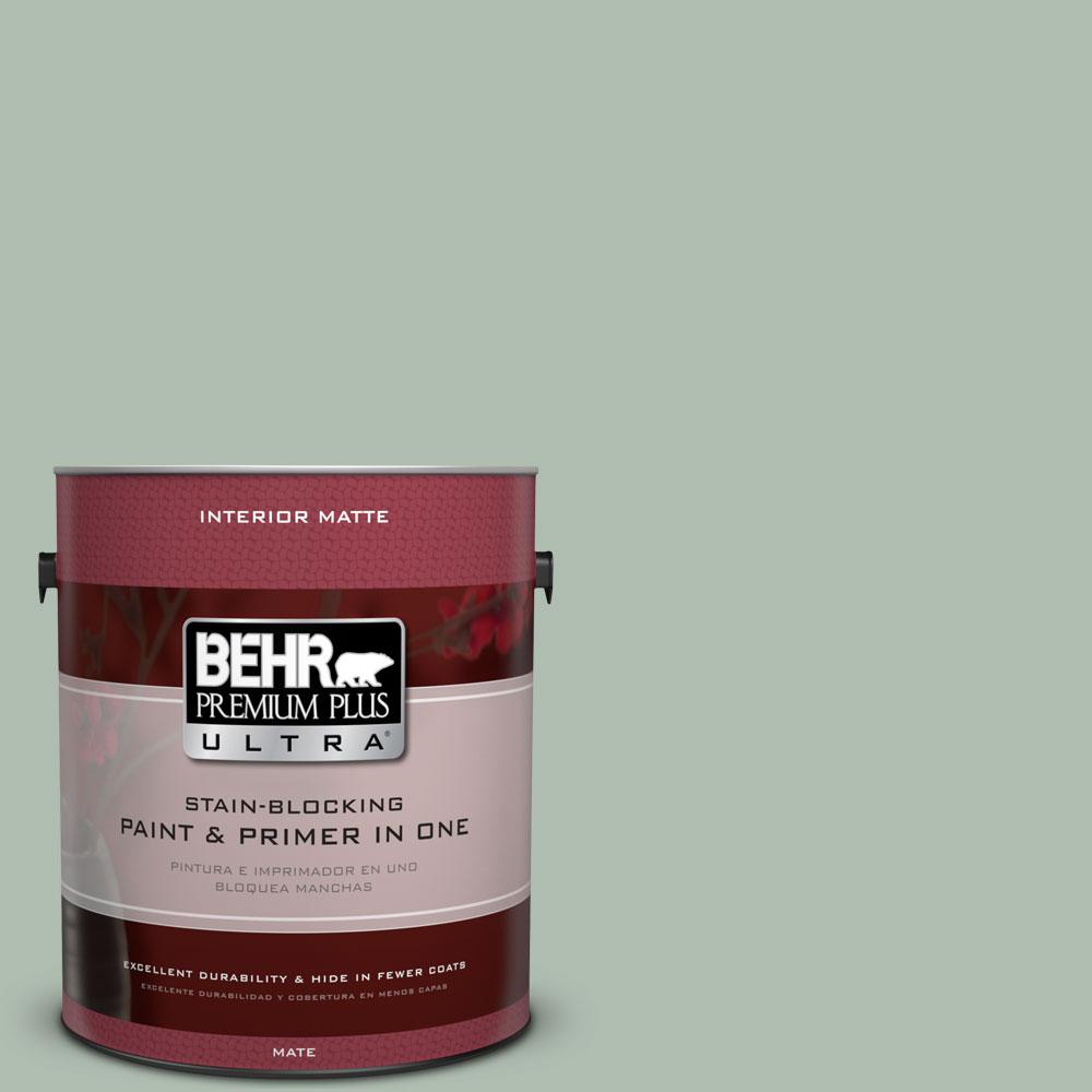 Behr Premium Plus Ultra 1 Gal 450e 3 Southern Breeze Matte 450e 3 Southern Breeze Matte Interior Paint