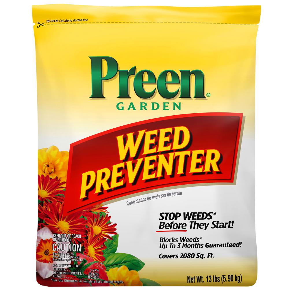 Preen 13 Lbs Garden Weed Preventer 2464118 The Home Depot