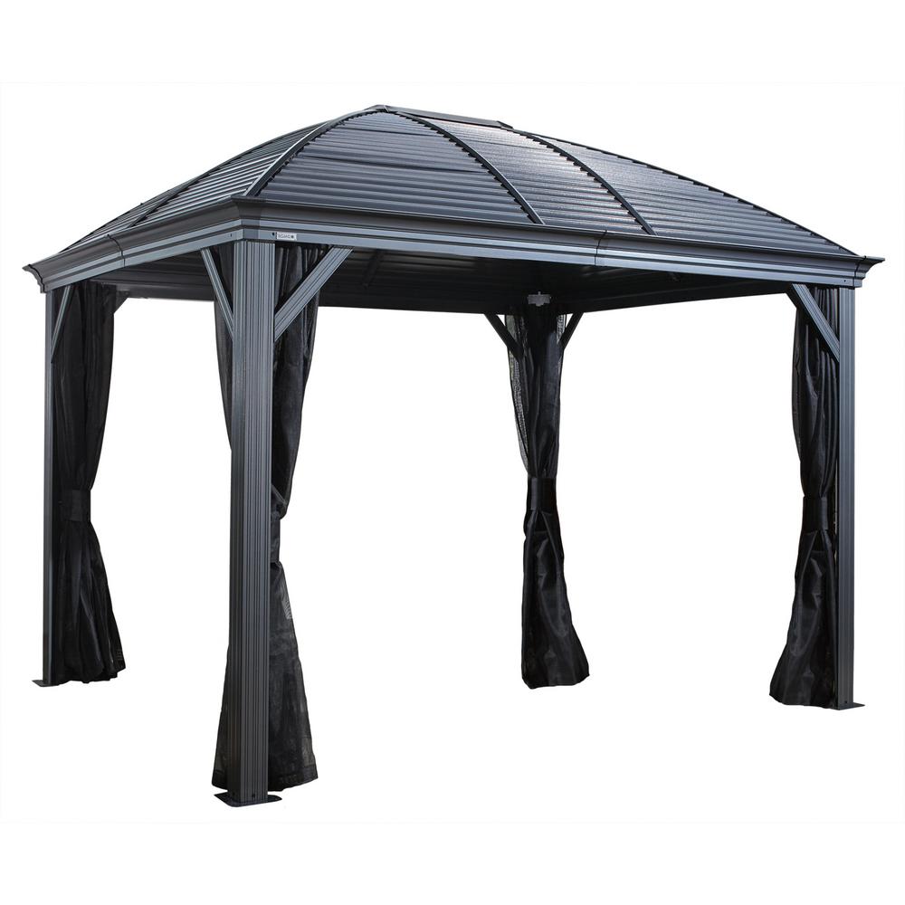 Sojag 10 Ft. X 12 Ft. Francfort Wall-Mounted Gazebo-500-9165241 - The ...