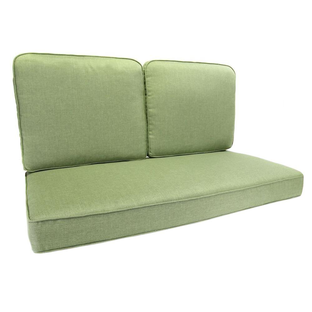 Hampton Bay Fall River 24.5 x 47.5 Outdoor Chair Cushion in Standard