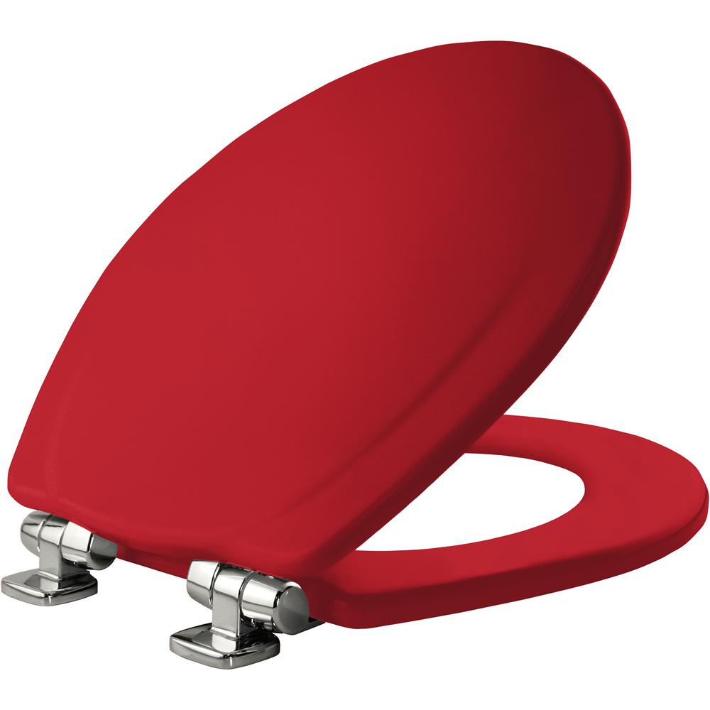 red padded toilet seat