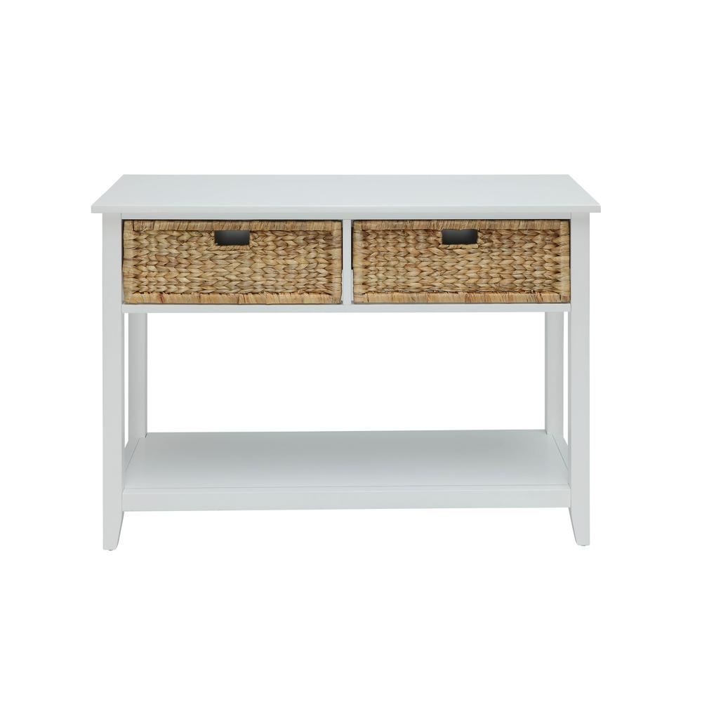 Acme Furniture Flavius Console Table In White 90262 The Home Depot Acme Furniture Flavius Console Table In White
