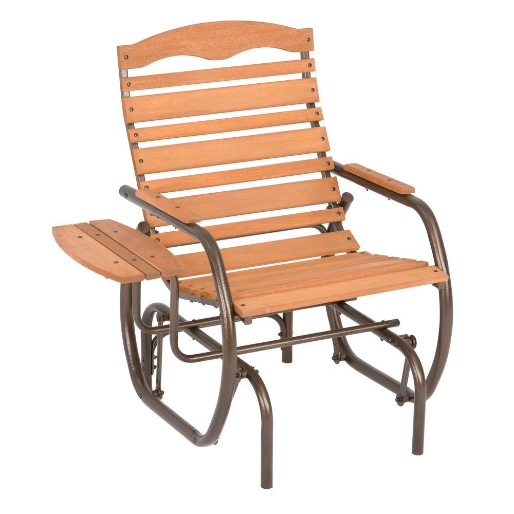 jack post country garden natural patio glider chair with