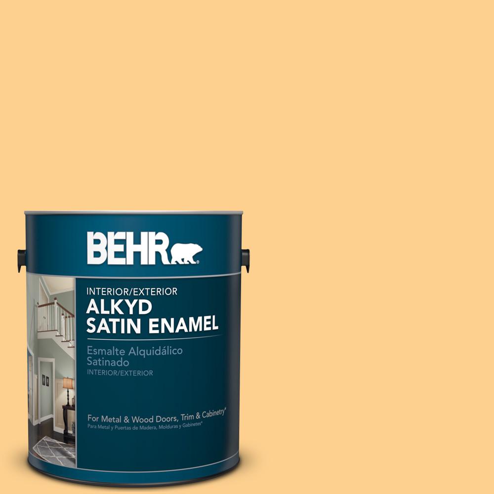 Behr 1 Gal 300b 4 Sunporch Satin Enamel Alkyd Interior Exterior 300b 4 Sunporch Satin Enamel Alkyd Interior Exterior Paint