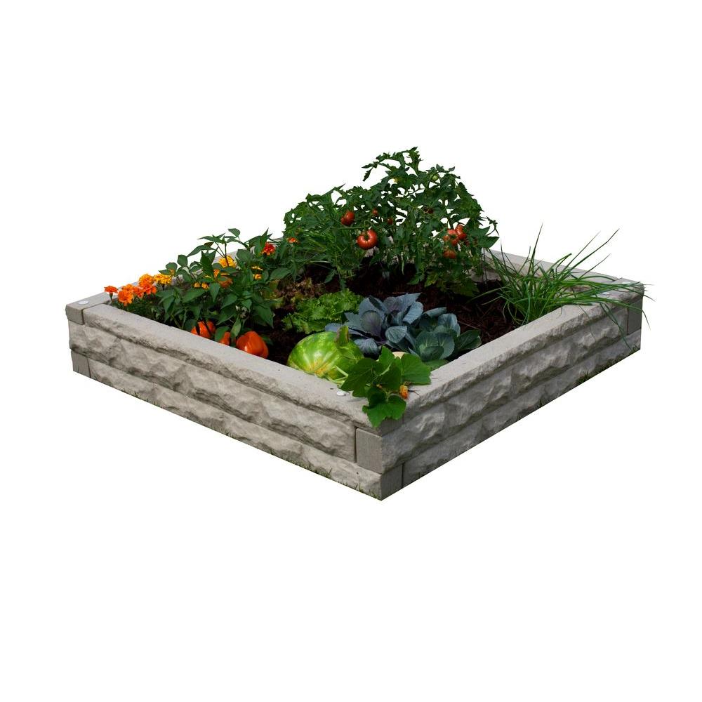 Good Ideas Sandstone Raised Garden Bed Gw Rbg San The Home Depot Good Ideas Sandstone Raised Garden Bed