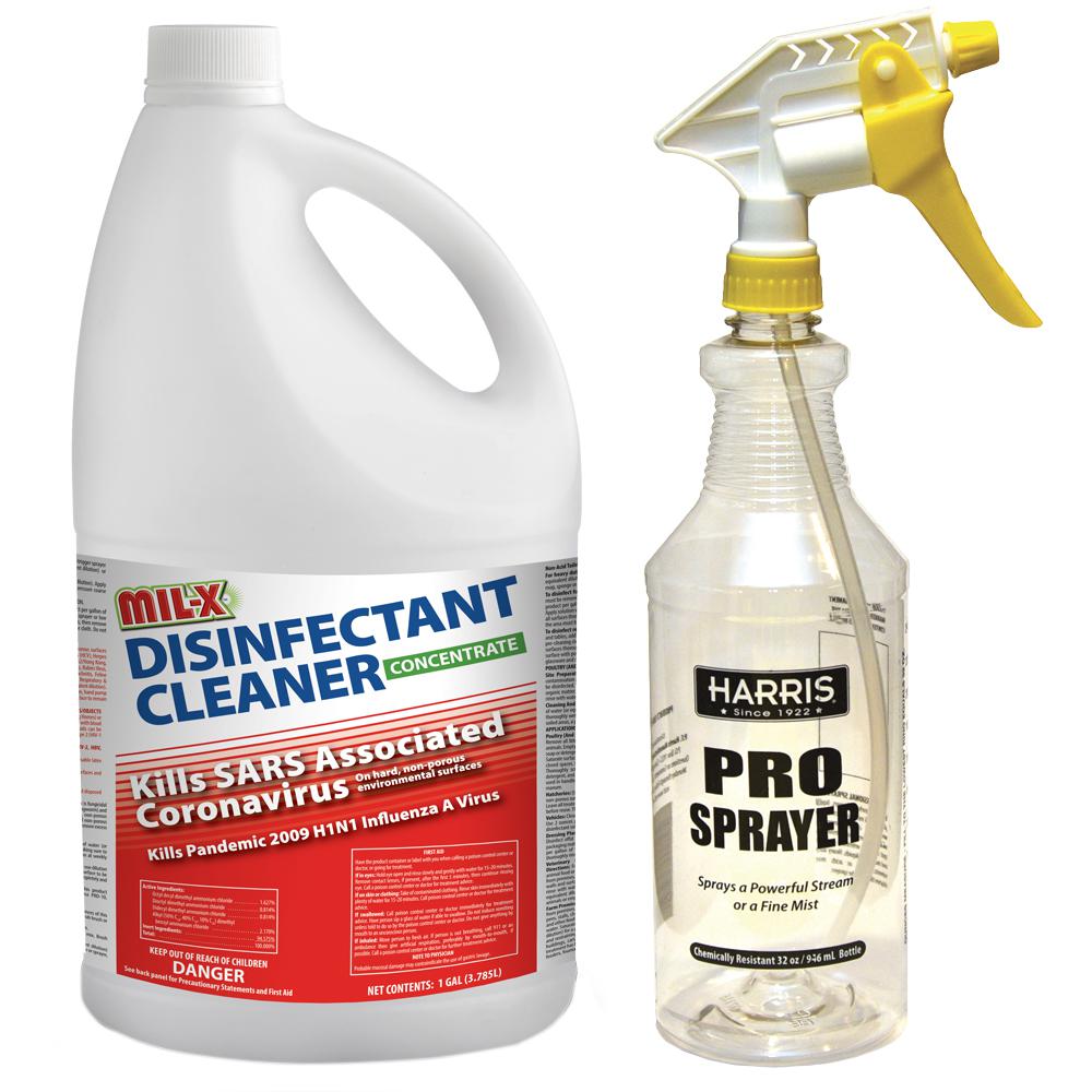 MILX 128 oz. Disinfectant Cleaner Concentrate with Pro BottleDSIN128