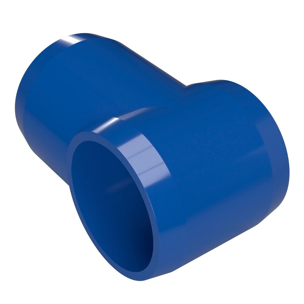Performance PVC 1 Size Furniture Grade Pack of 4 White 4-Way PVC Side Outlet Tee Fitting