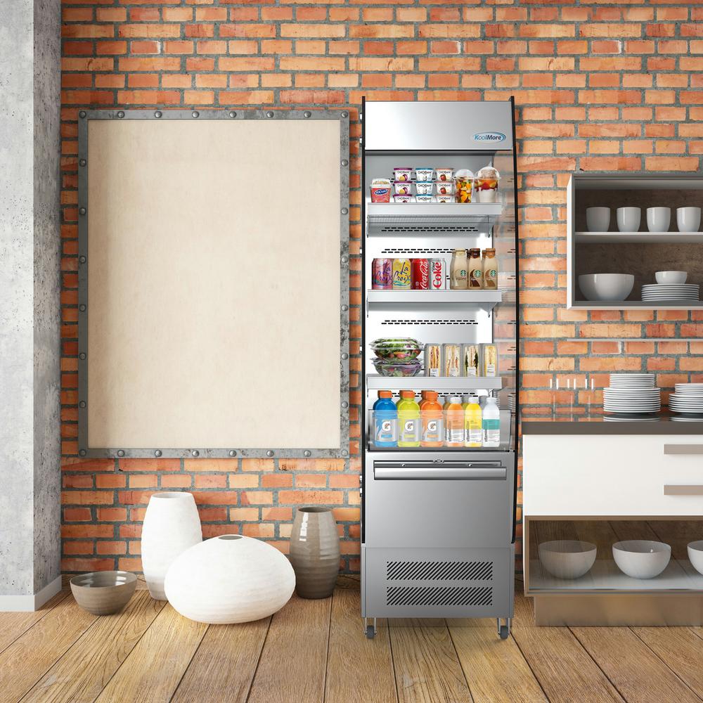 Koolmore 7.7 cu. ft. Commercial Refrigerator Open Air Display