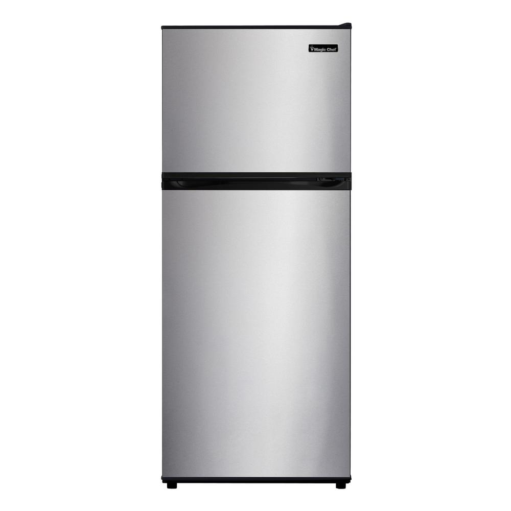 GE 15.5 cu. ft. Top Freezer Refrigerator in Stainless ...