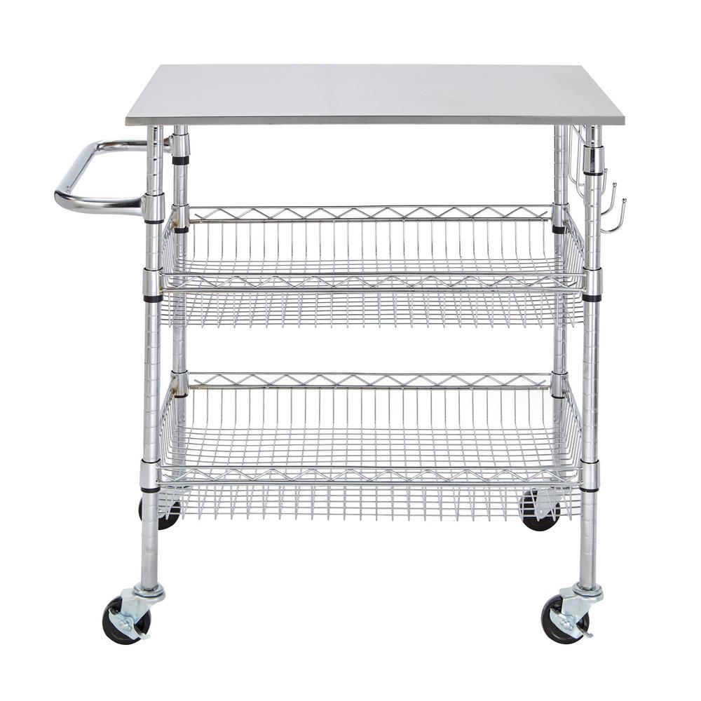 kitchen carts on wheels lowes