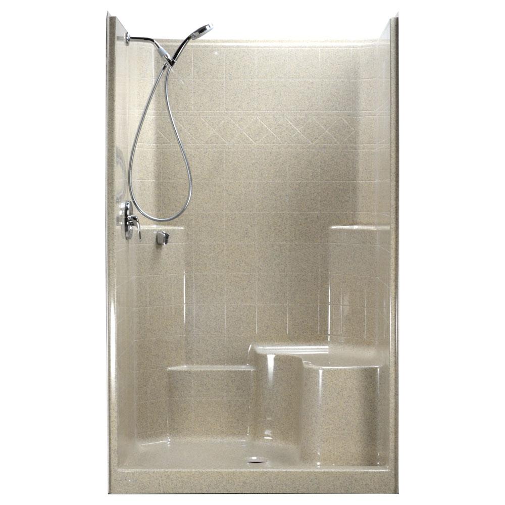 Ella 48 in. x 37 in. x 80 in. 1Piece Low Threshold Shower Stall in
