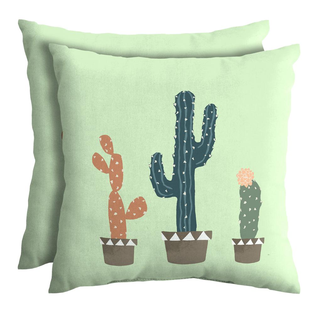 succulent outdoor pillow