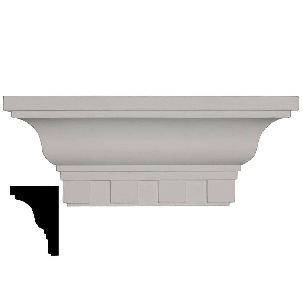Ekena Millwork 41/8 in. x 12 in. x 41/2 in. Polyurethane Dentil Shelf