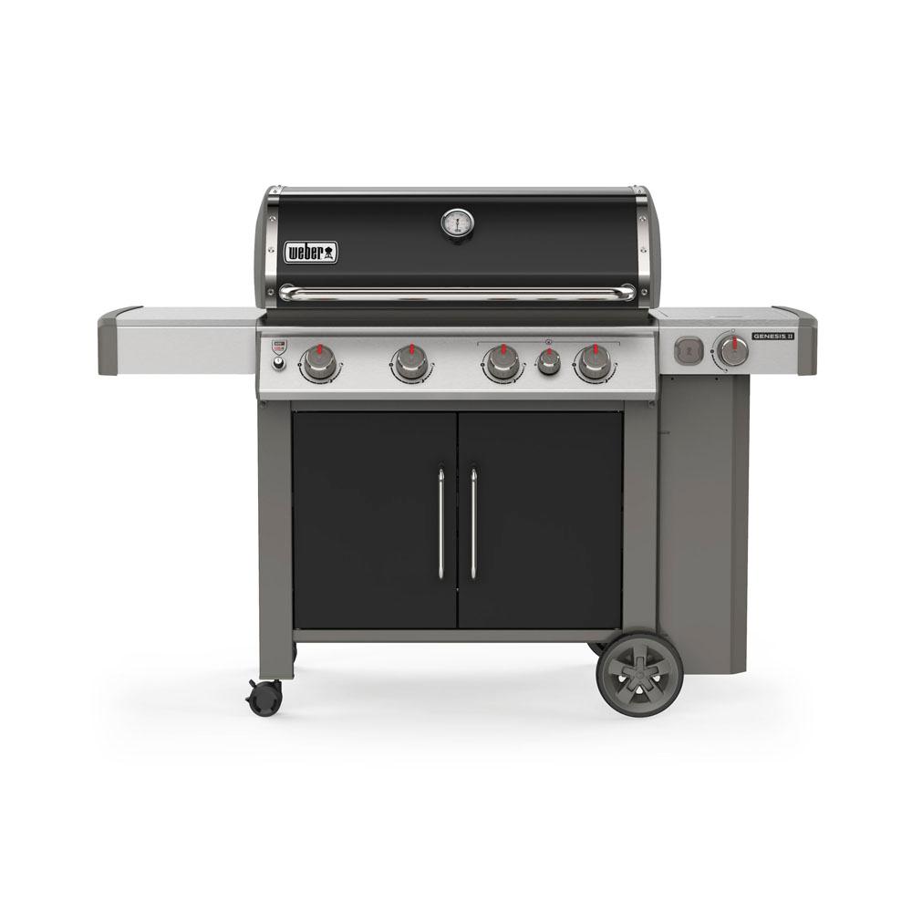 Weber Genesis II E435 4Burner Propane Gas Grill in Black with Built