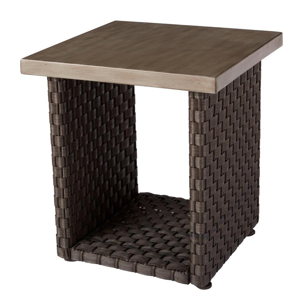 Hampton Bay Moreno Valley Patio Side TableFWS00610 The Home Depot