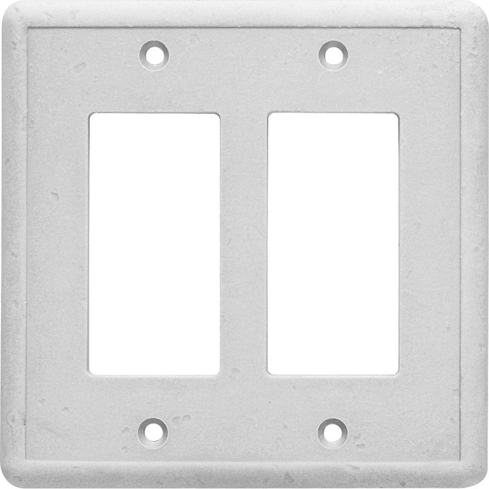 Hampton Bay 2 Gang GFCI Decorator Wall Plate GraySWP10512 The