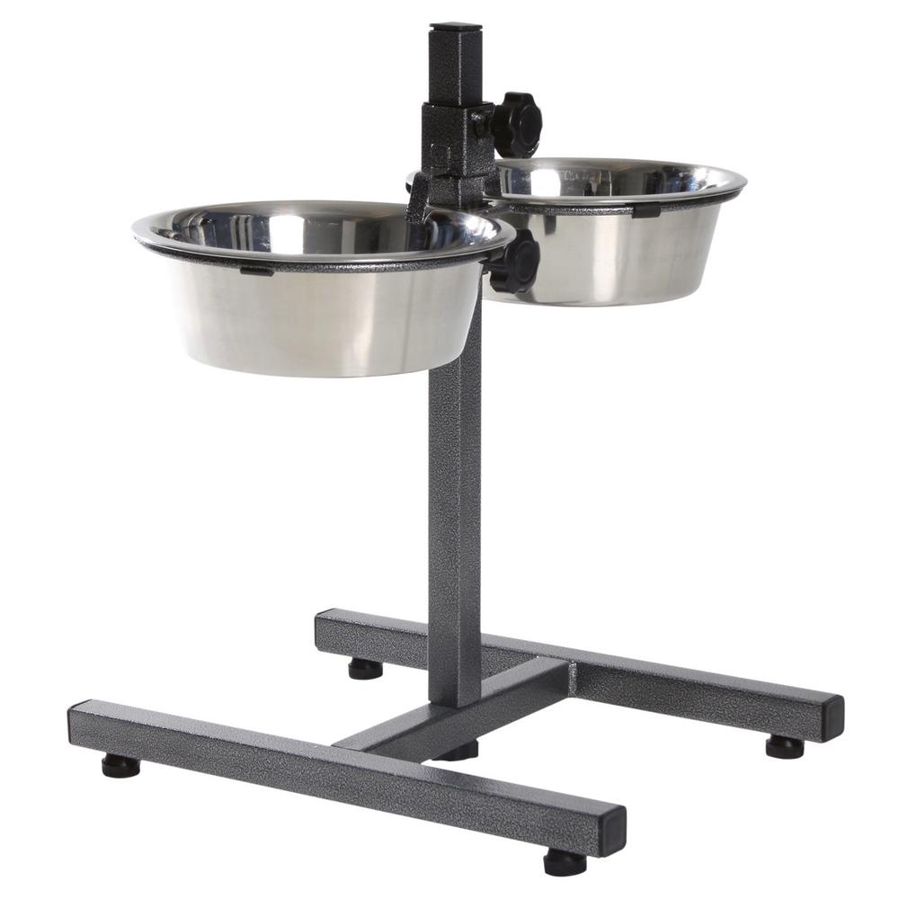 adjustable dog bowl stand