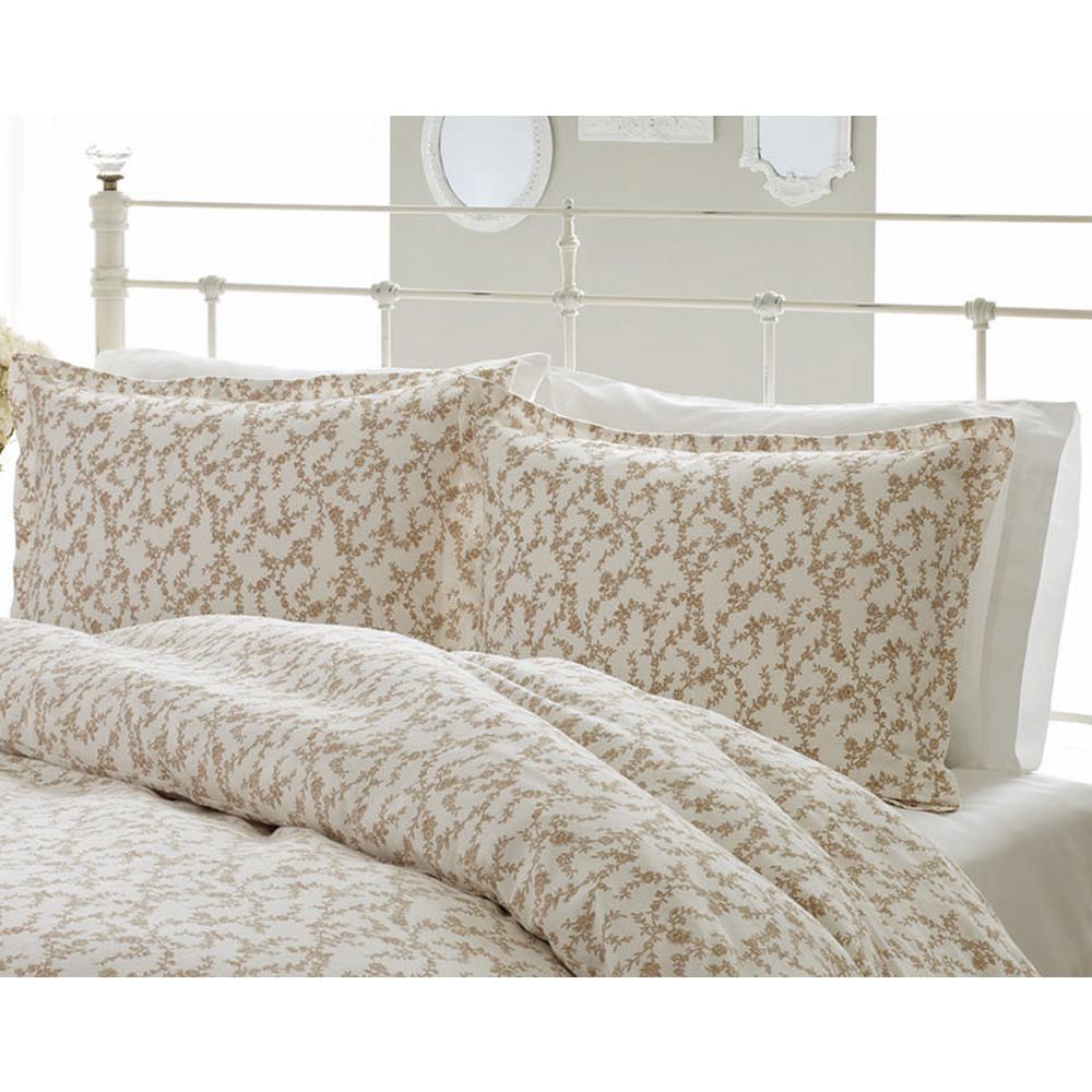 Laura Ashley Victoria Brown 2 Piece Twin Comforter Set 224031