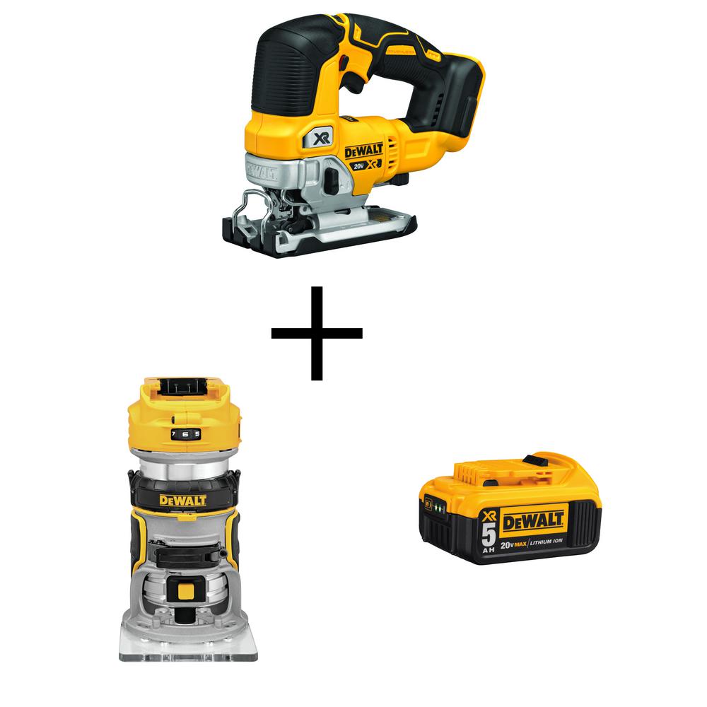 DEWALT 20V MAX XR LiIon Cordless Brushless Jigsaw (ToolOnly) w/Bonus