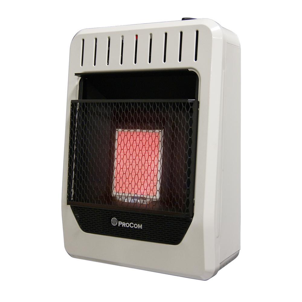 Heating 10,000 BTU Ventless Propane Gas Infrared Plaque Heater