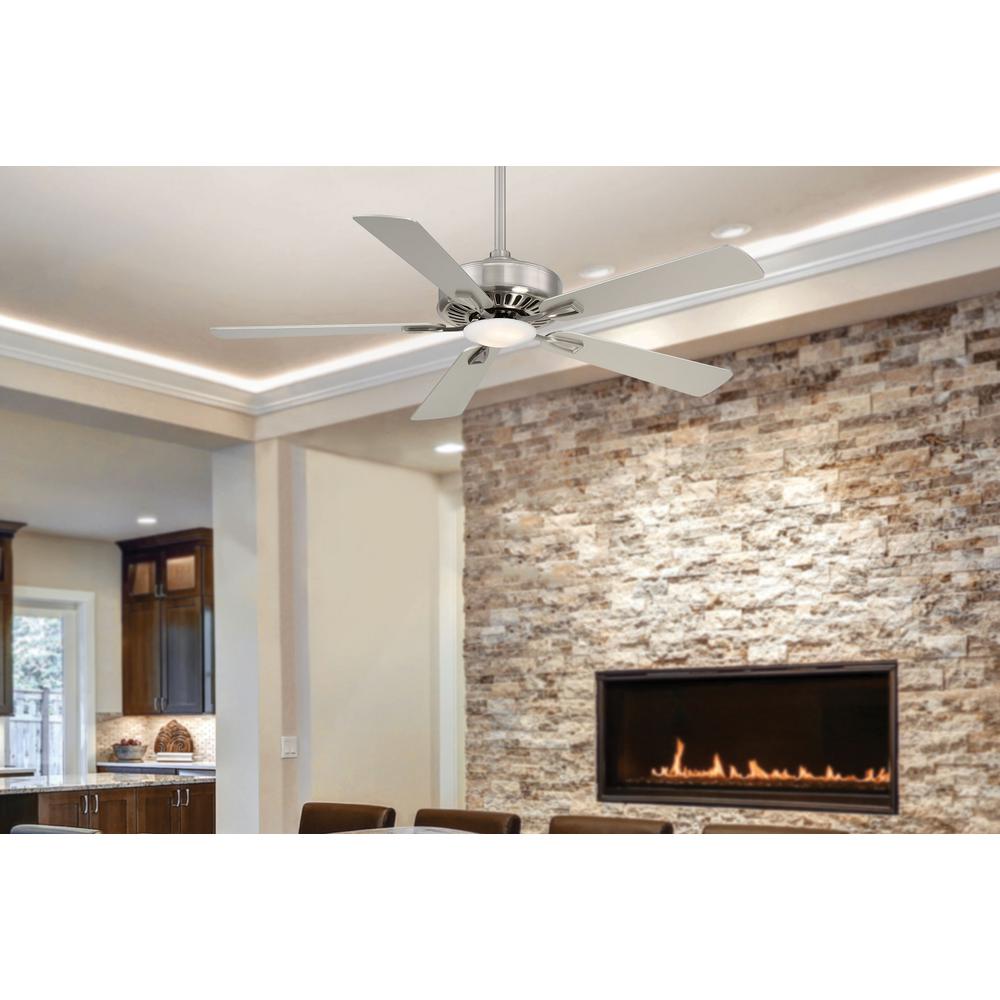 Minka Aire Contractor 52 In Integrated Led Indoor Brushed Nickel