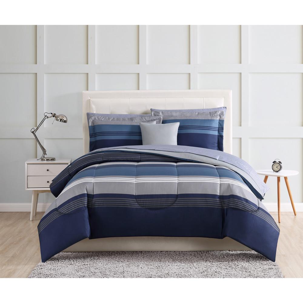 Style 212 Carlyle 12 Piece Blue Queen Comforter Set Bib2706blqn 00 The Home Depot - 12 Piece Bedding Sets Queen Style 212 Carlyle 12 Piece Blue Queen Comforter Set Bib2706blqn 00 The Home Depot - 12 Piece Bedding Sets Queen