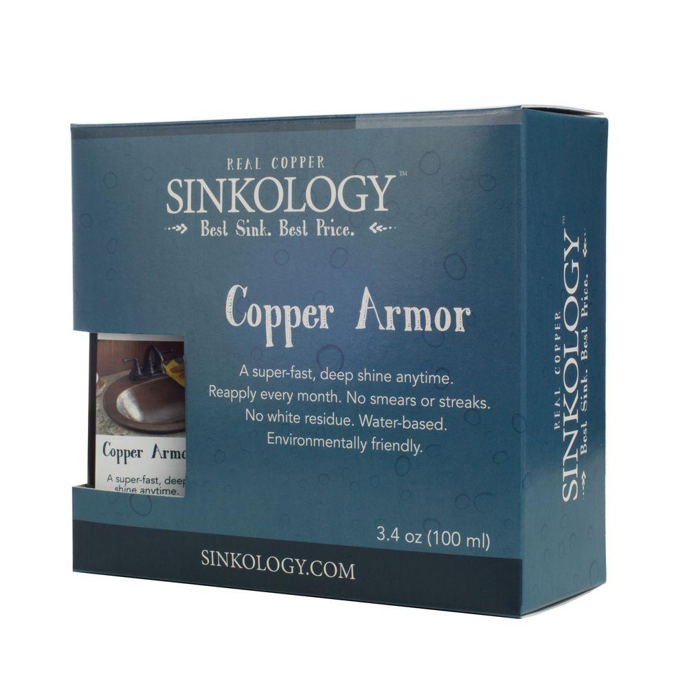Sinkology Copper Armor Care Kit Spray Wax And Microfiber Cloth Sinkology Copper Armor Care Kit Spray Wax And Microfiber Cloth