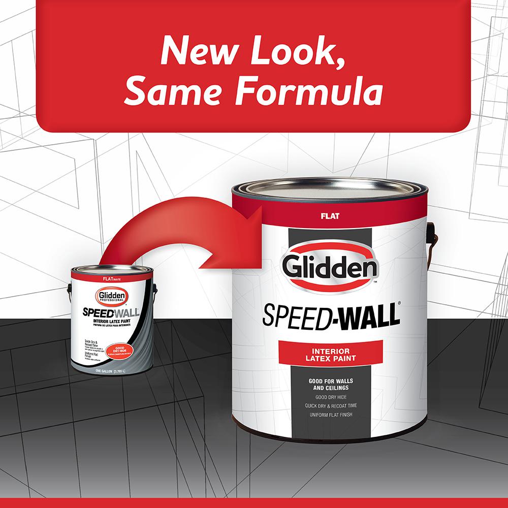 Glidden Professional 5 Gal Speed Wall Semi Gloss Interior Paint