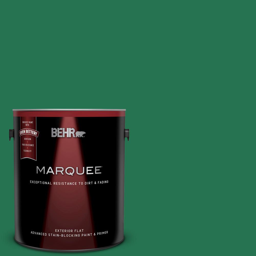 Behr Marquee 1 Gal P420 7 Crown Jewel Flat Exterior Paint And P420 7 Crown Jewel Flat Exterior Paint And Primer In One 445301 The Home Depot