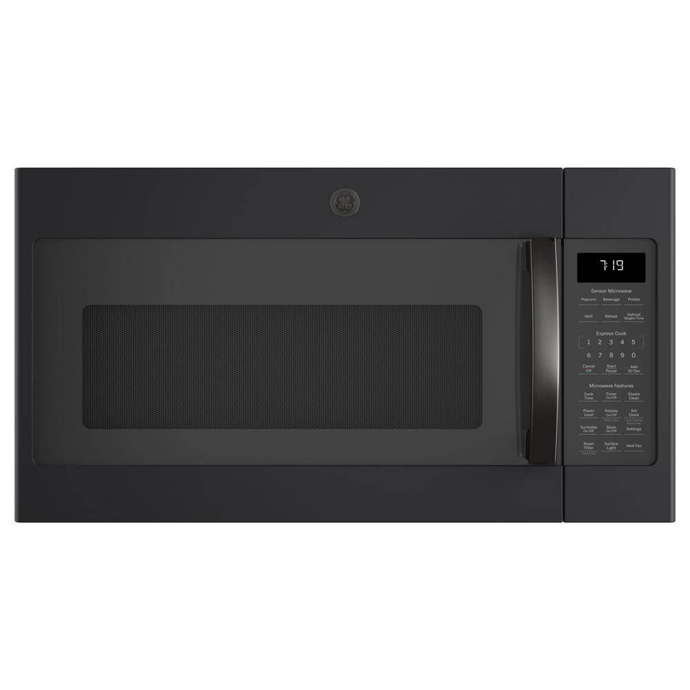 GE 1.9 cu. ft. Over the Range Microwave in Black Slate with Sensor Cooking, Fingerprint Resistant