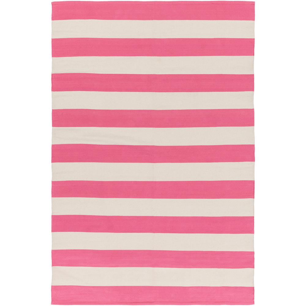 Pink Flat Woven Area Rugs The Home Depot City Park Lauren Hot Pink 3 Ft X 5 Indoor Area Rug