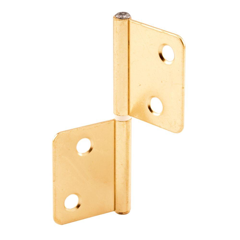 Prime Line Bi Fold Brass Plated Steel Door Hinge N 7025 The Home