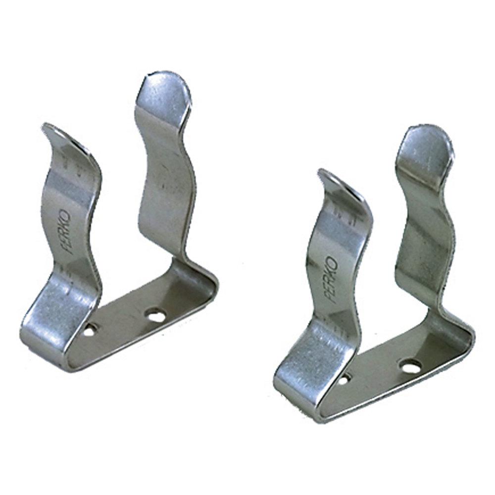 Perko 3 Chrome-Plated Zinc Closed-Base Cleat Pair