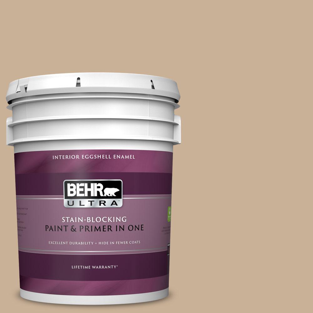 BEHR ULTRA 5 gal. MQ246 Basswood Eggshell Enamel Interior Paint and
