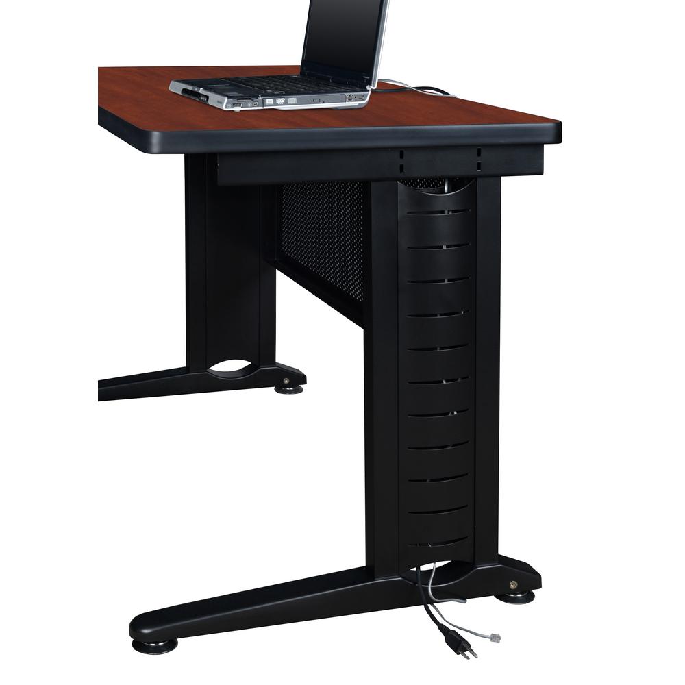 Fusion 60 In W X 24 In D Cherry Double Pedestal Desk Mdp6024ch