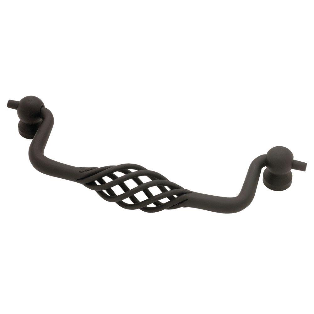 Liberty Iron 5 in. (127mm) Flat Black Wire Birdcage Pull