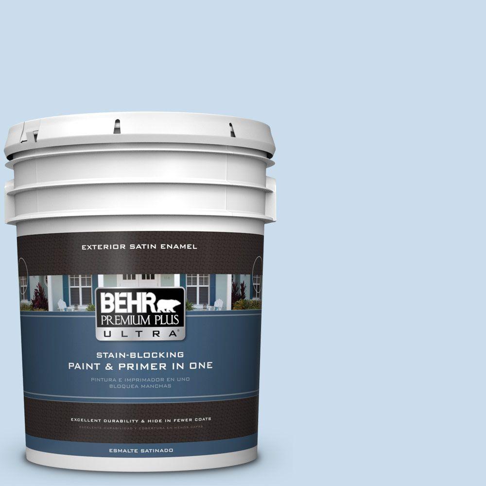 BEHR Premium Plus Ultra 5gal. 560C2 Caribbean Mist Satin Enamel