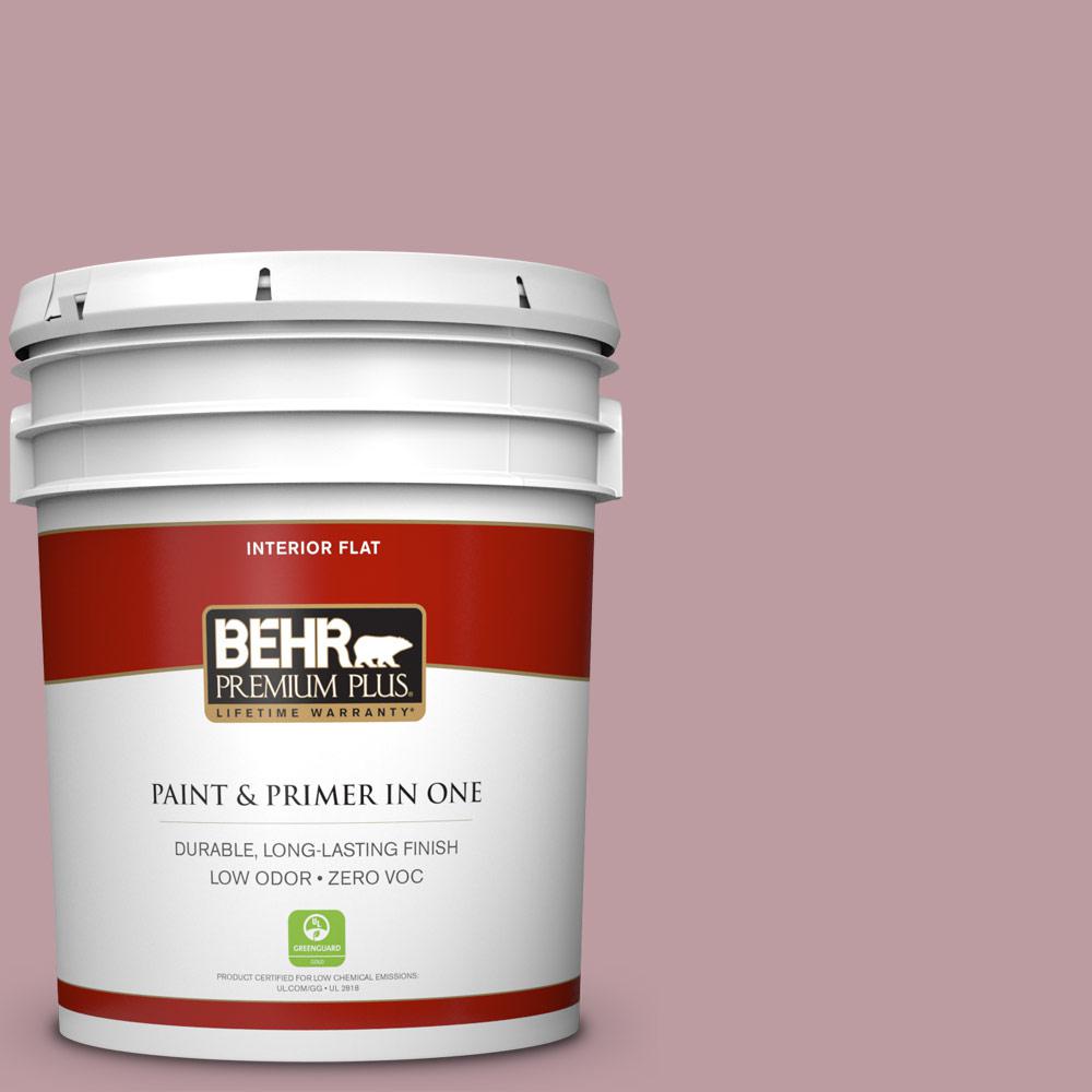 BEHR Premium Plus 5 gal. BIC06 Desert Lights Flat Zero VOC Interior