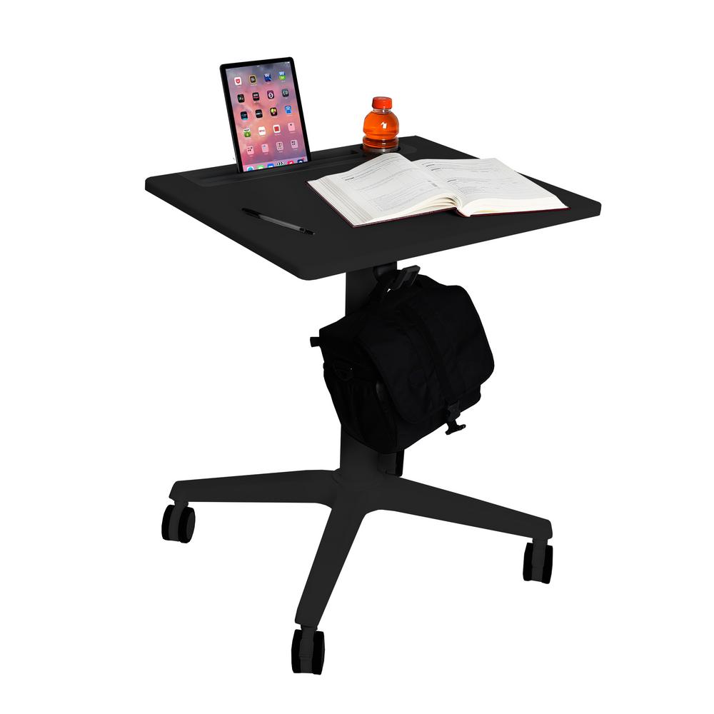 Seville Classics 21.6 In. Rectangular Black Standing Desks With ...