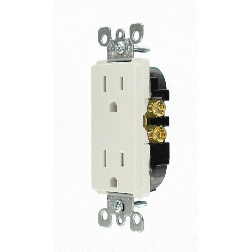 Leviton Duplex Outlet White Decora 15 Amp Tamper Resistant 10 Pack 78477406618 | eBay