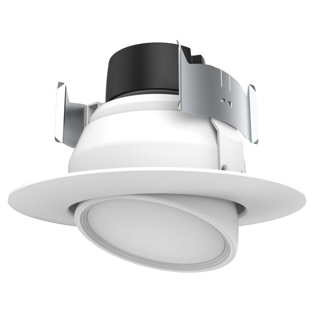 Halo 4 in. Polished Chrome Recessed Ceiling Light LED ...