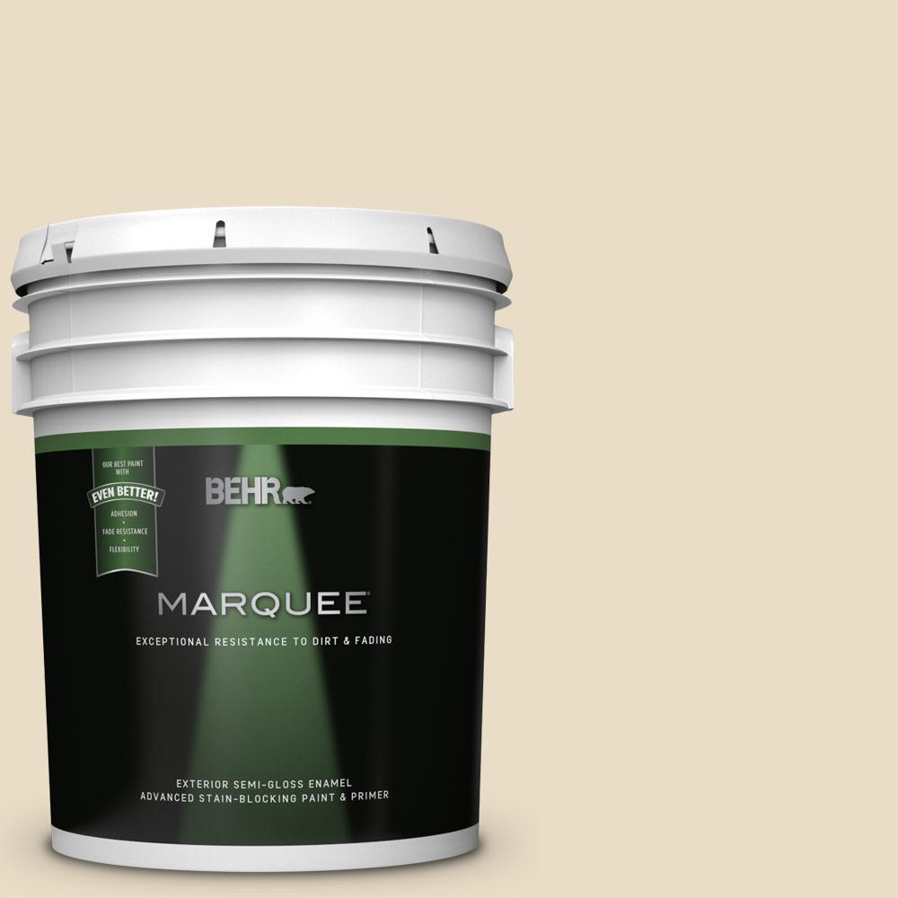 Behr Marquee 5 Gal 22 Navajo White Semi Gloss Exterior Paint And Behr Marquee 5 Gal 22 Navajo White Semi Gloss Exterior Paint And Primer