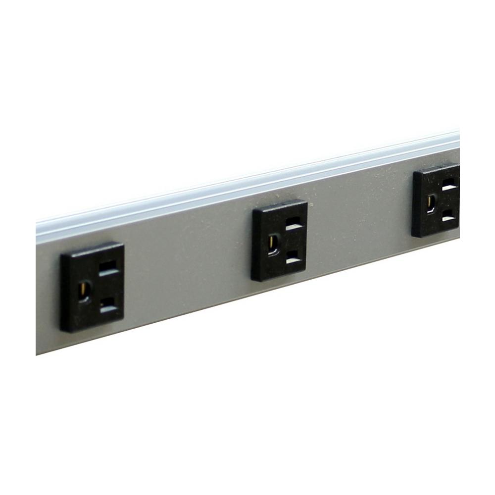 Legrand Wiremold CabinetMATE 10-Outlet 15-Amp Power Strip, 6 ft. Cord ...